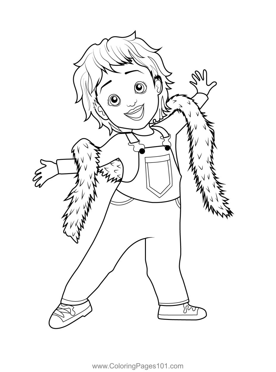 Jojo fancy nancy clancy coloring page for kids