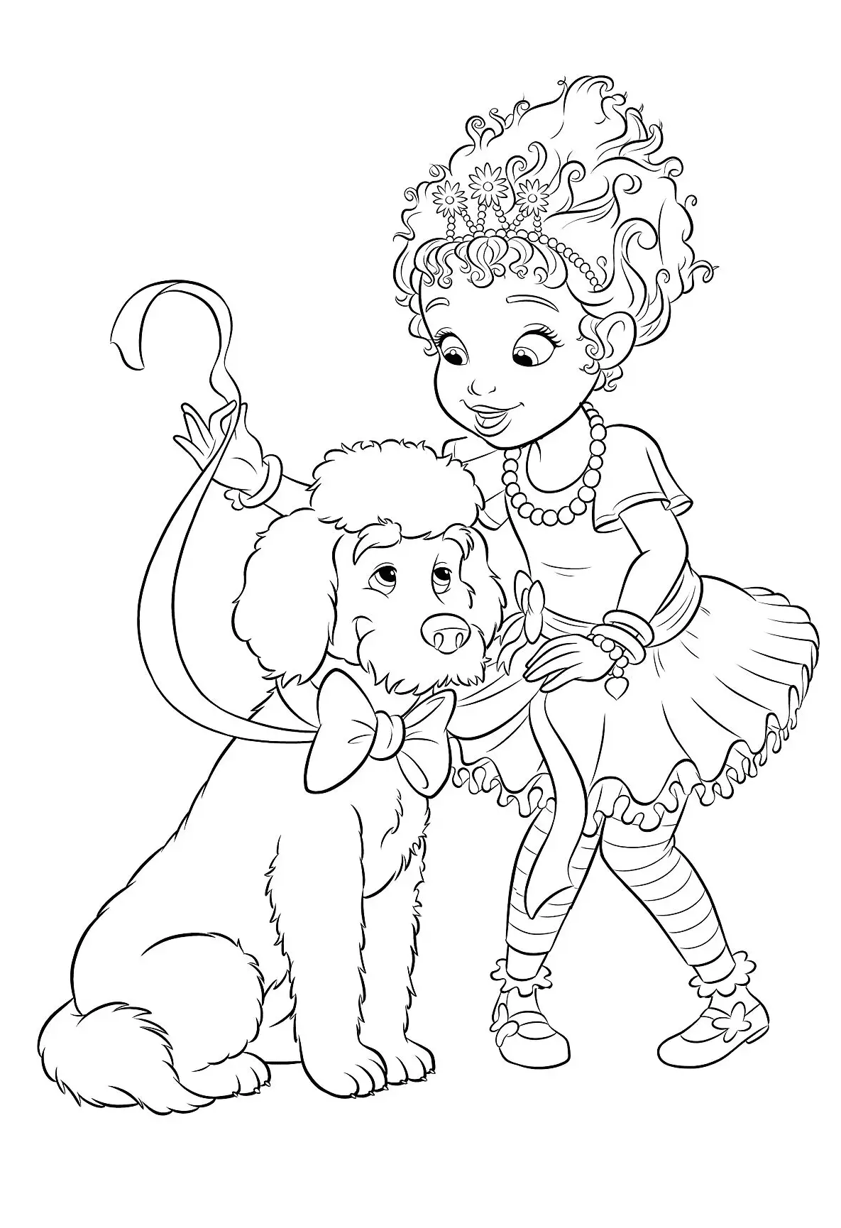 Free printable fancy nancy coloring pages for kids