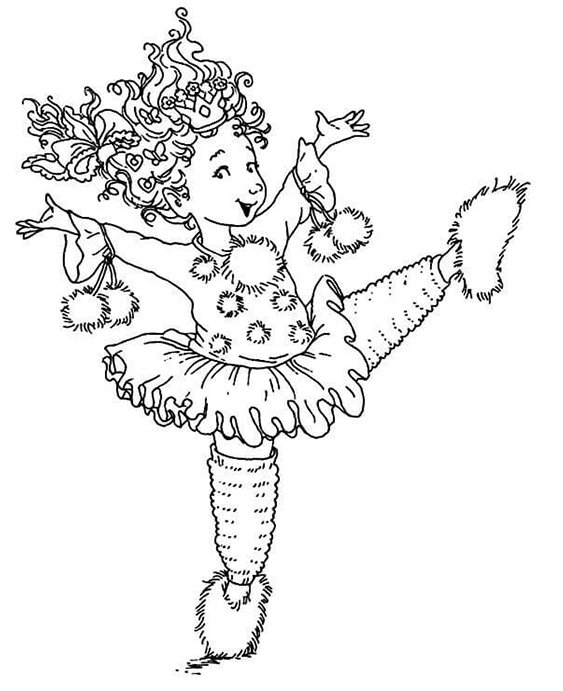 Free easy to print fancy nancy coloring pages