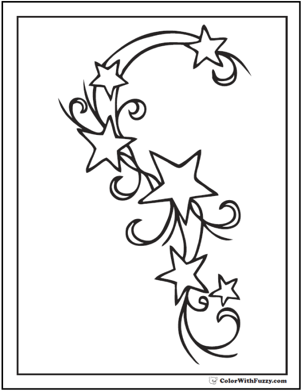 Star coloring pages â customize and print ad