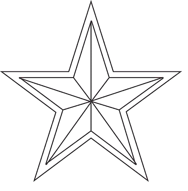 Free printable star coloring pages for kids