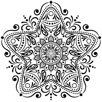 Star coloring page m