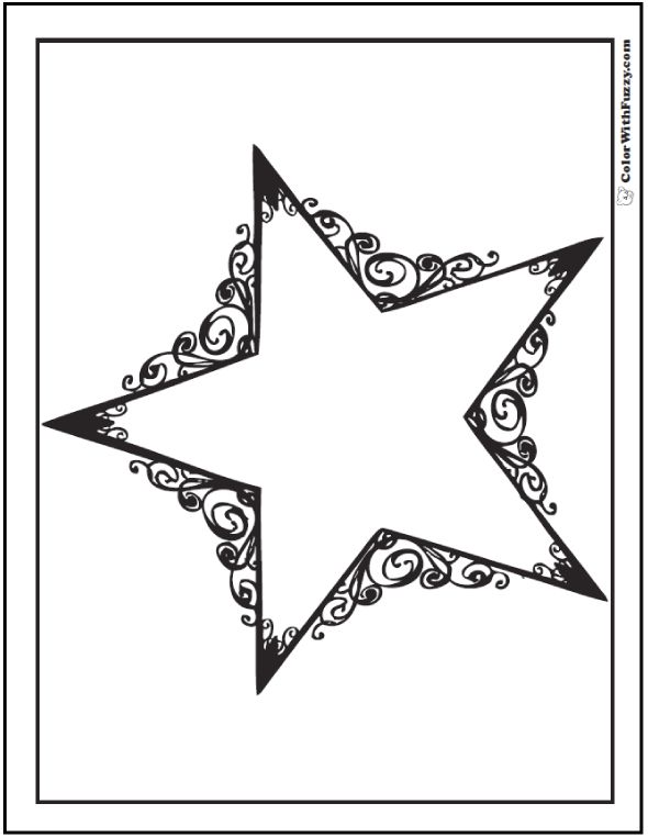 Star coloring pages â customize and print ad