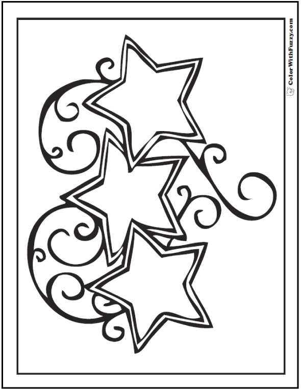 Star coloring pages â customize and print ad