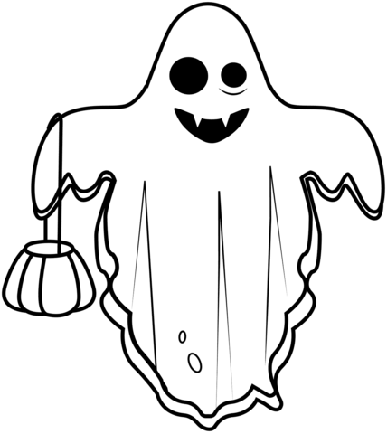 Dibujo de fantasma para colorear dibujos para colorear imprimir gratis