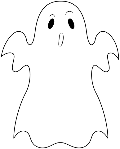 Ghost coloring page free printable coloring pages