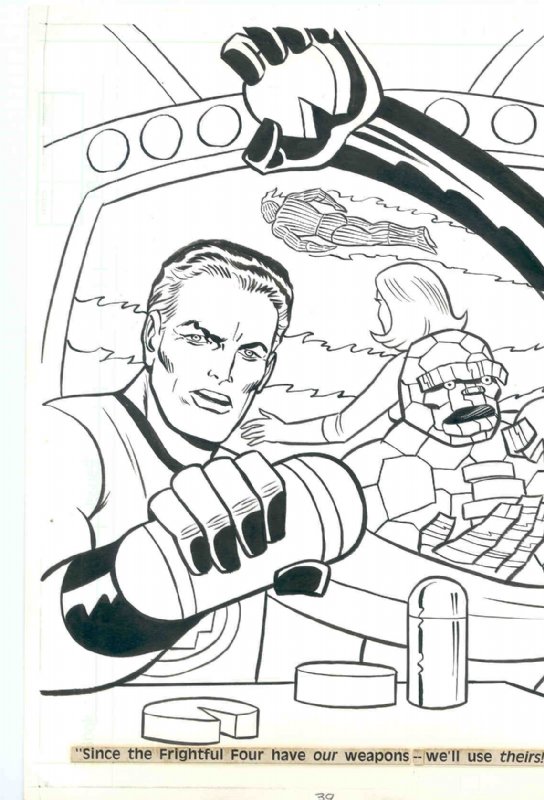 Fantastic four coloring book page in michael dunnes fantastic four ic art gallery room