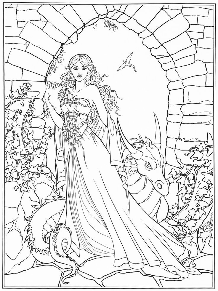 Free fantasy coloring pages for grown ups fairy coloring pages coloring pages for grown ups chibi coloring pages