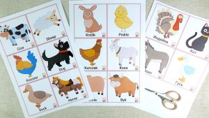 Printable flashcards for kids â farm animals amax kids