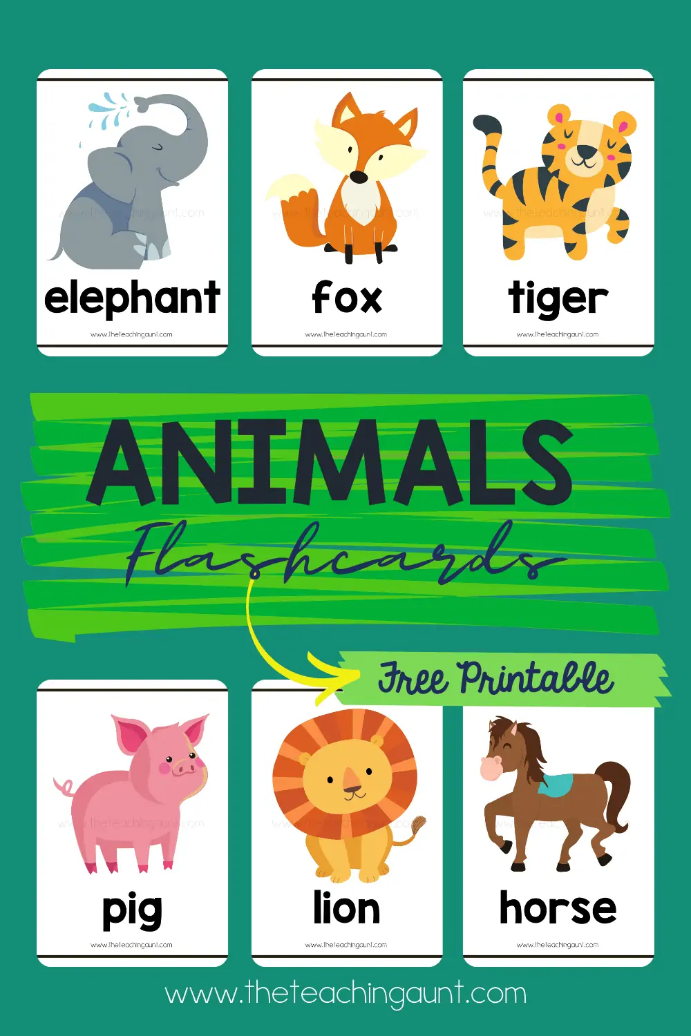 Free animal flashcards