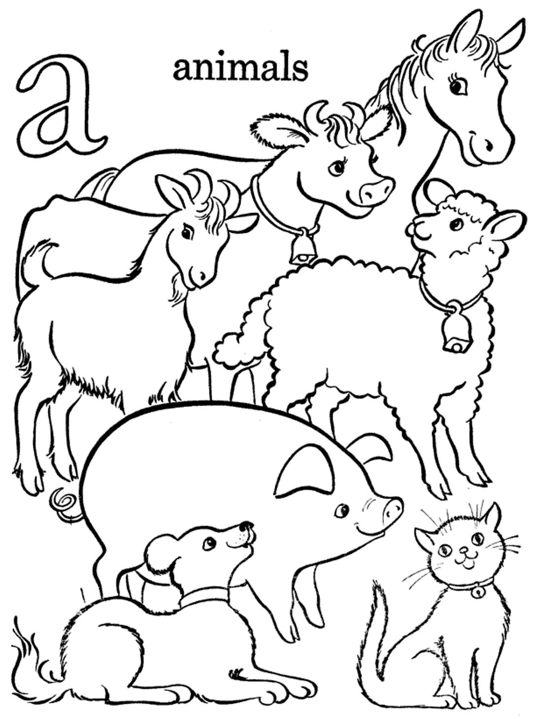 Coloring pages farm coloring pages for preschool