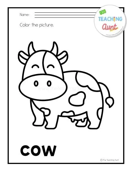 Farm animals coloring pages