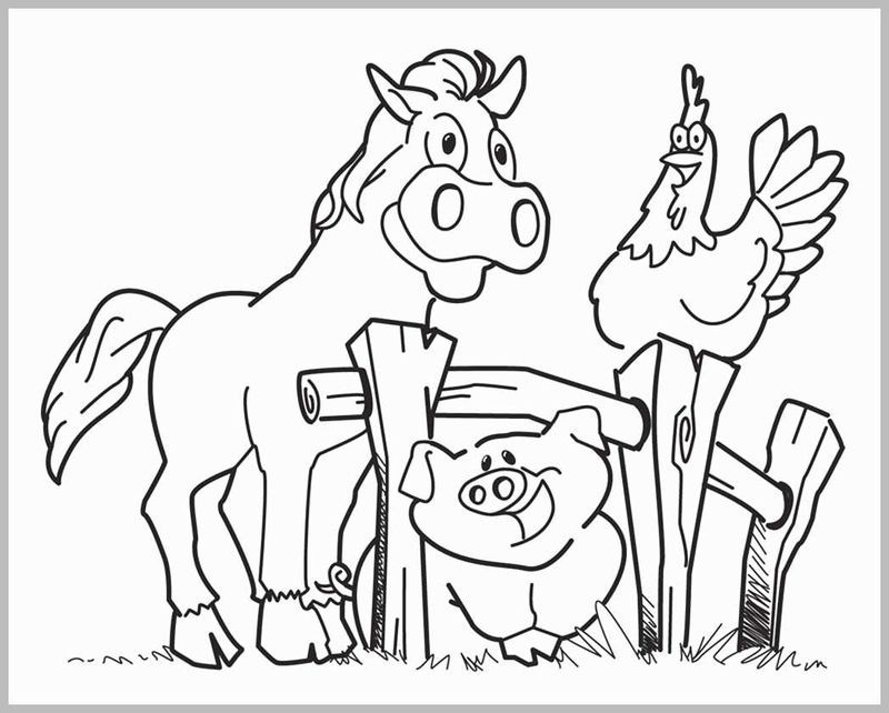 Farm coloring pages pdf ideas for kids