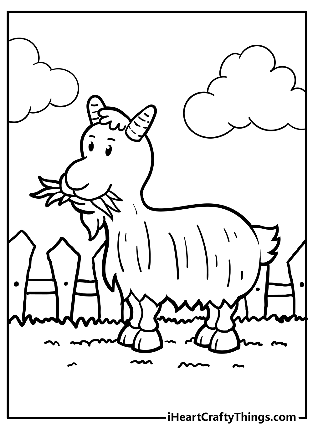 Farm animal coloring pages free printables