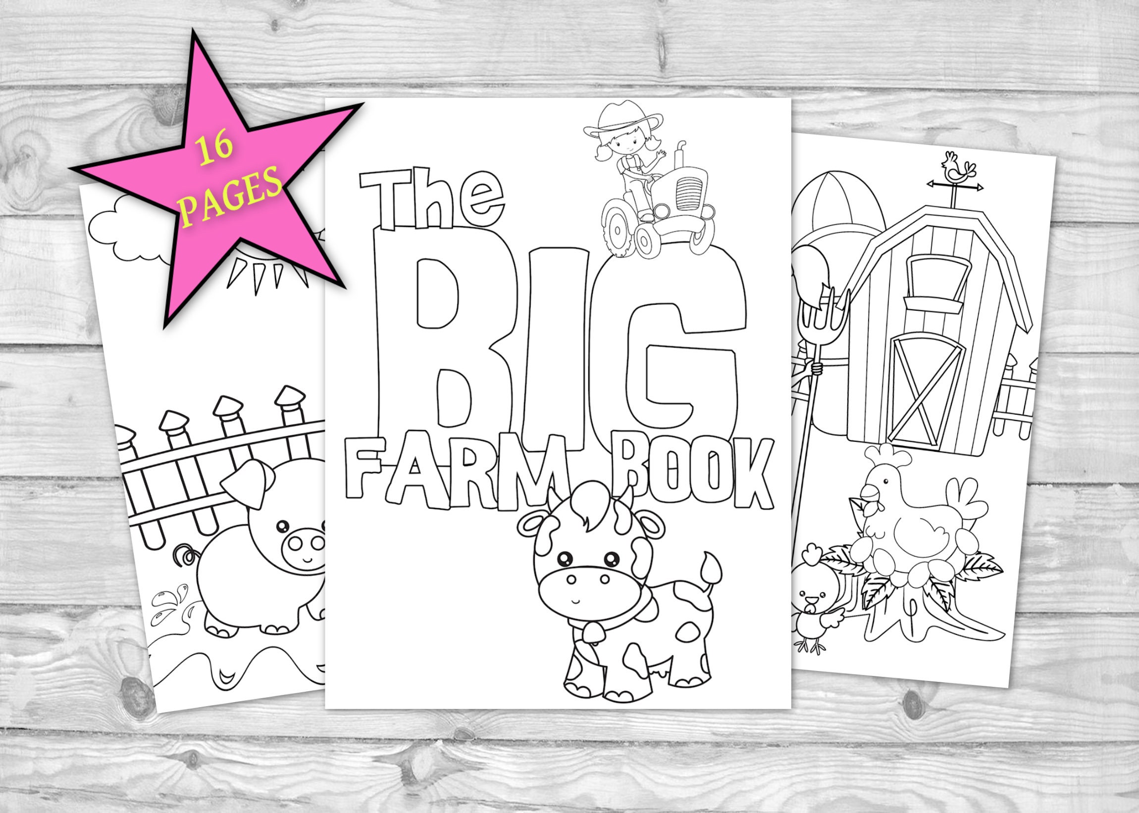 Printable farm life coloring book for kids kids coloring sheets coloring pages