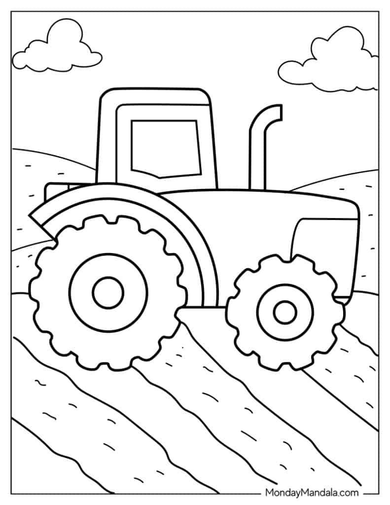 Farm coloring pages free pdf printables