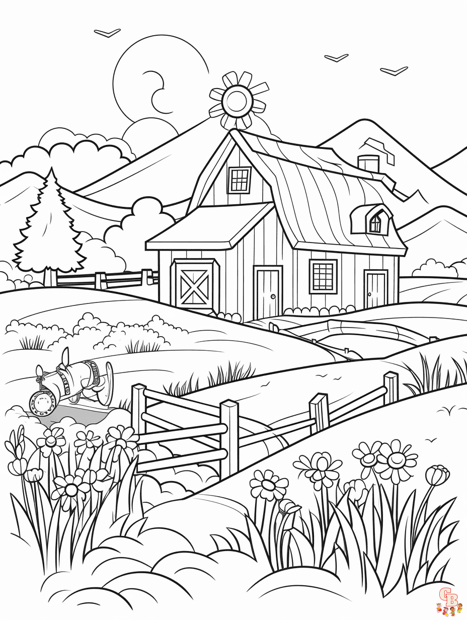 Discover the best farm coloring pages at