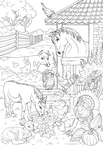 Animals on a farm â favoreads coloring club