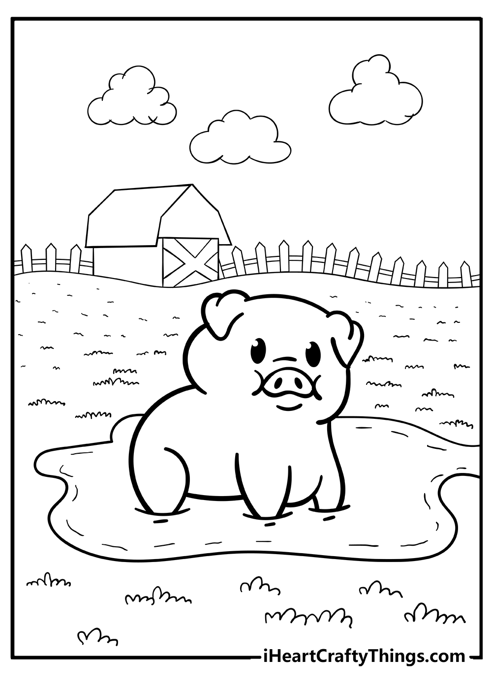 Farm animal coloring pages free printables