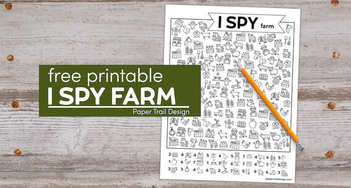 Free printable farm i spy activity