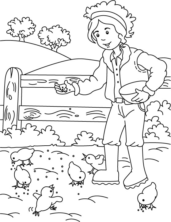 Coloring pages farm coloring pages for preschoolers