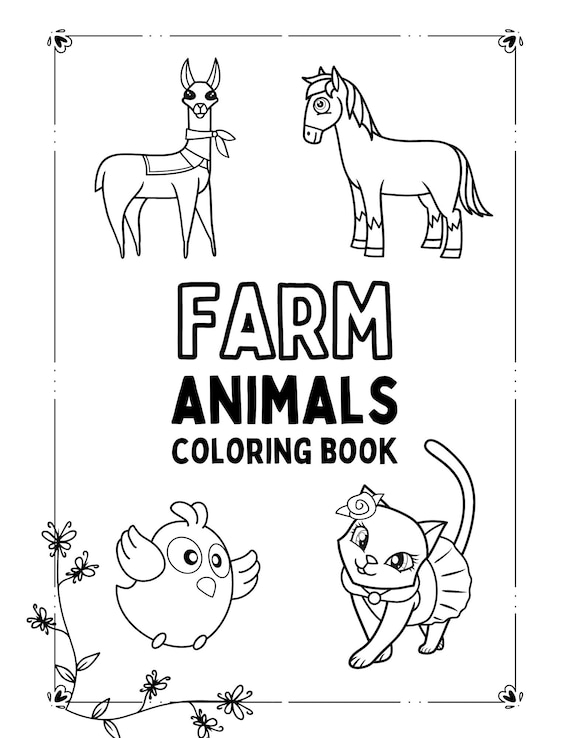 Printable coloring pages farm animals pages pdf