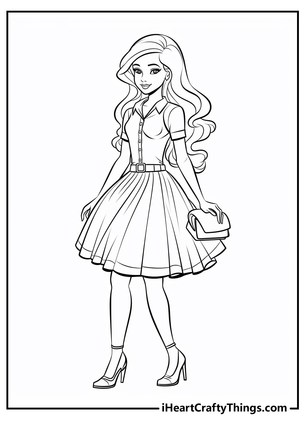 Barbie coloring pages free printables