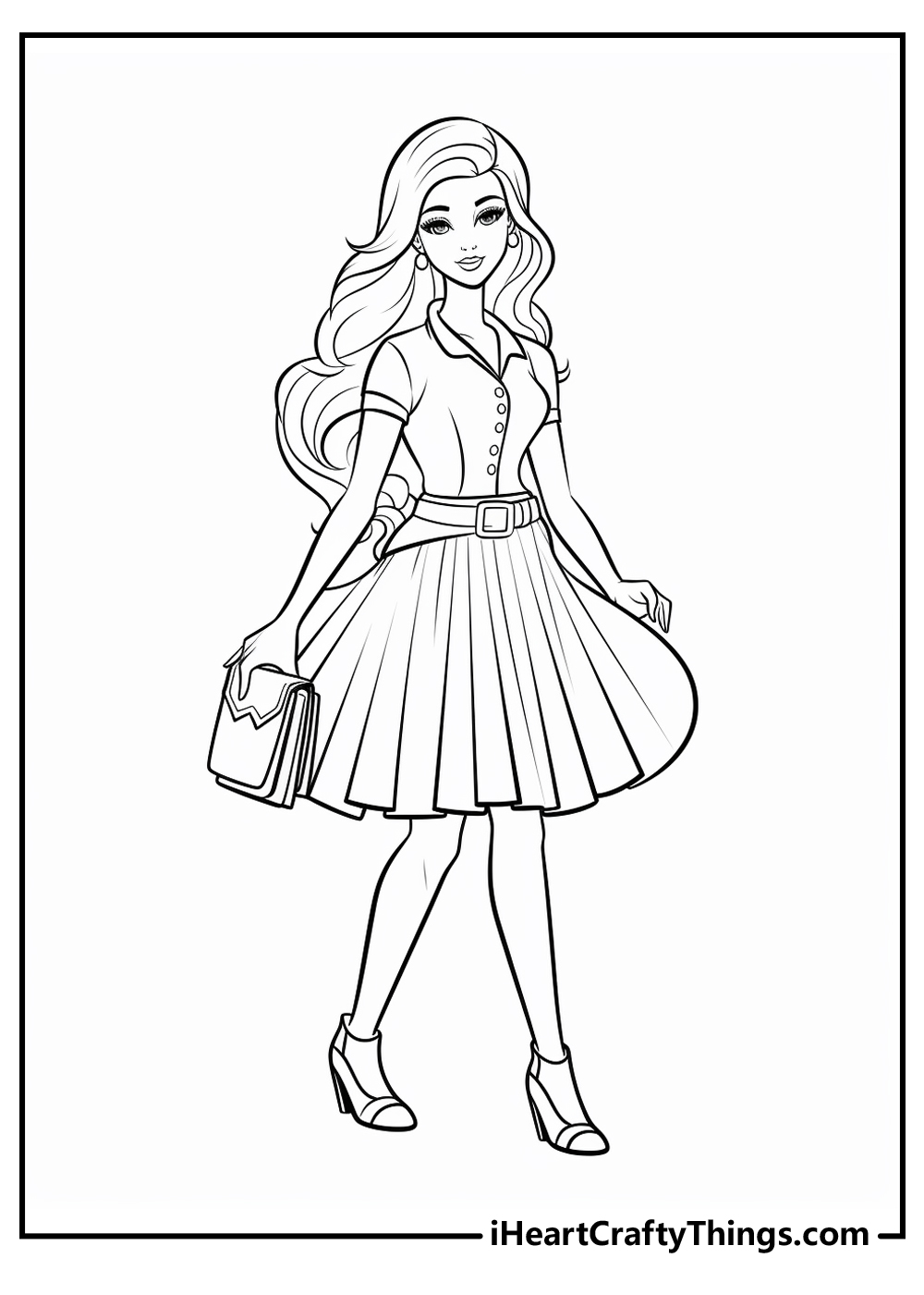 Barbie coloring pages free printables