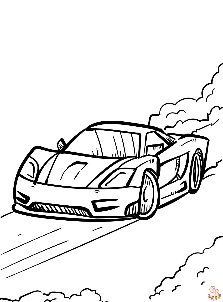 Fast and furious coloring pages printable for kids