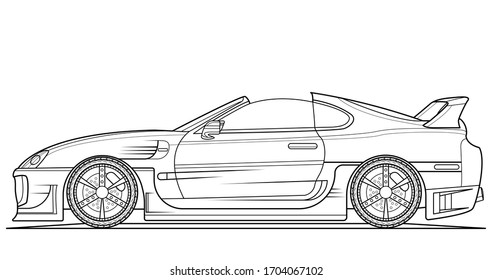 Fast and furious c drawings illustrations vectors