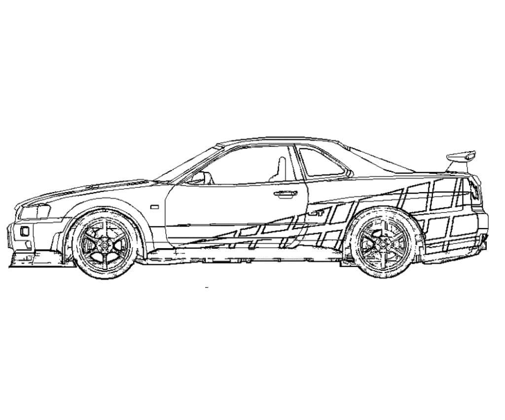 Fast and furious coloring pages printable for free download