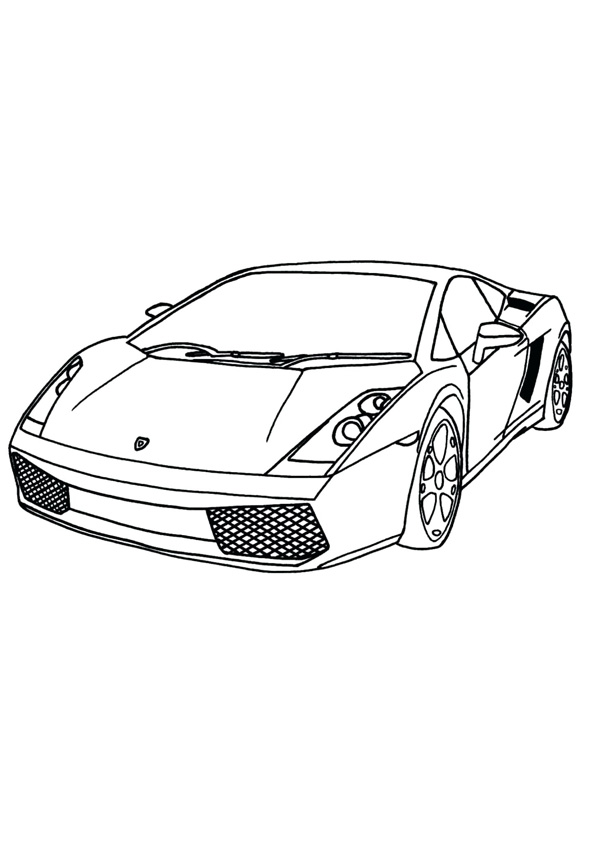 Coloring pages sports car coloring page for kids