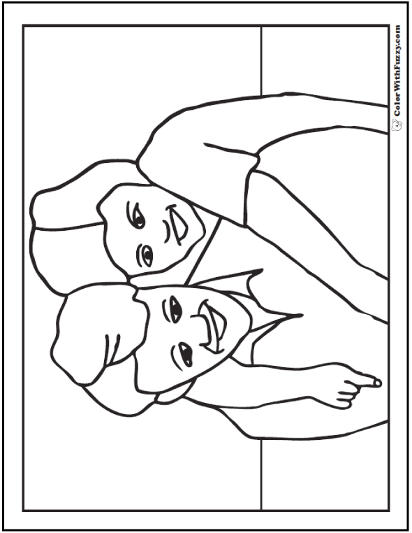 Fathers day coloring pages print and customize for dad