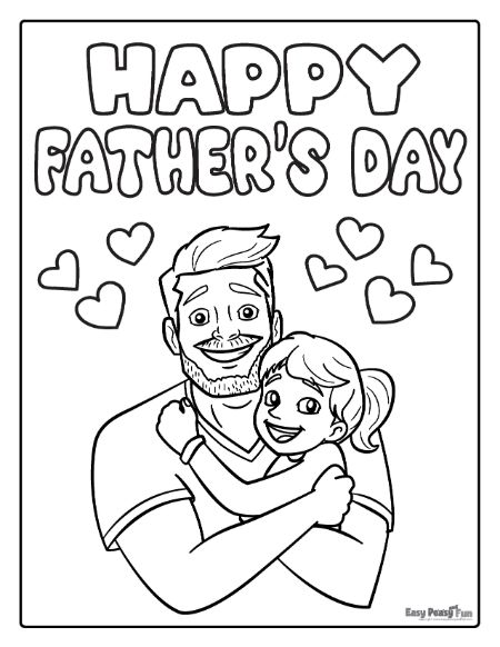 Printable fathers day coloring pages