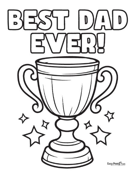 Printable fathers day coloring pages