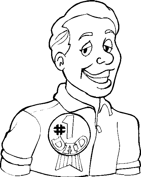 Fathers day coloring pages