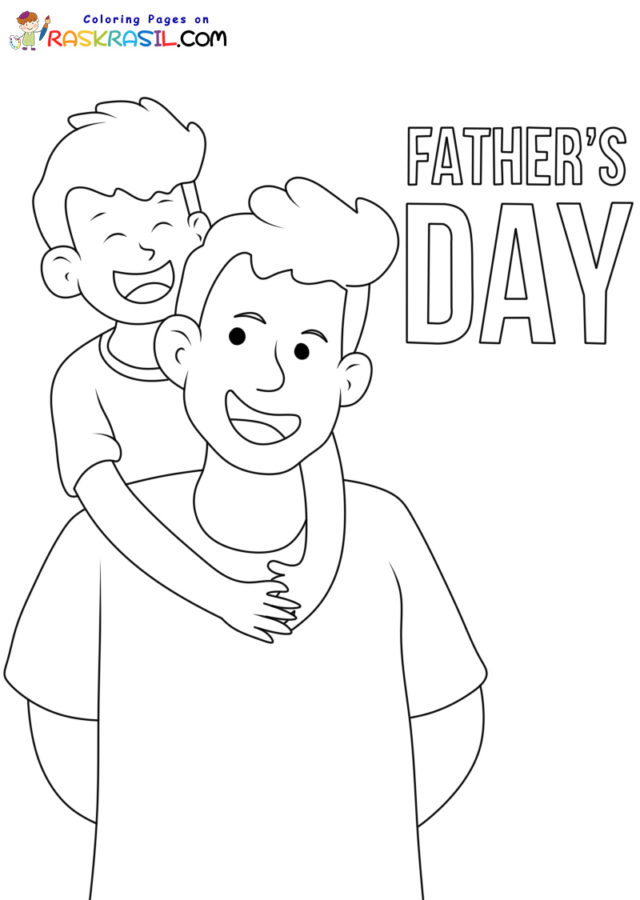 Fathers day coloring pages