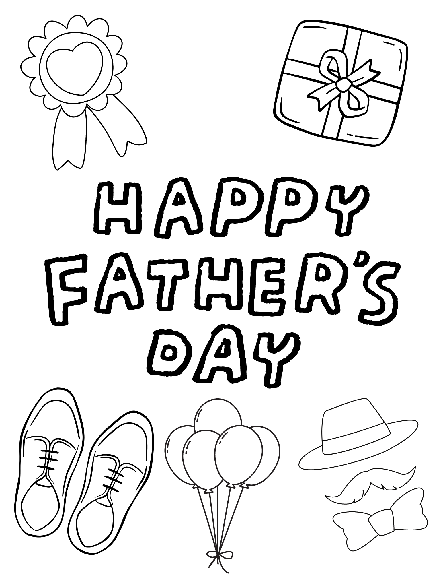 Free printable fathers day coloring pages to celebrate dad