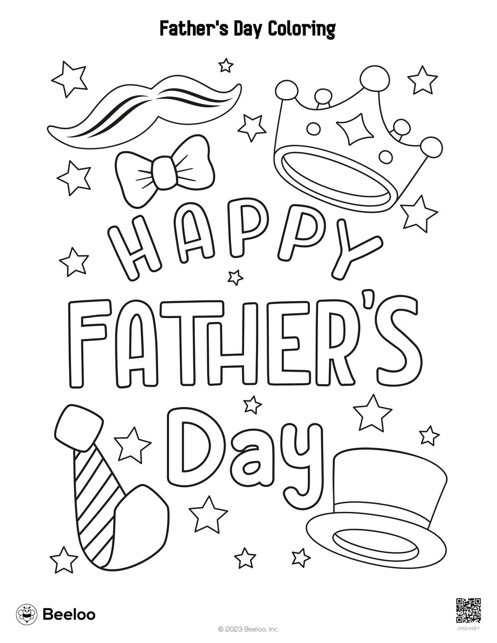 Fathers day coloring â printable crafts and activities for kids