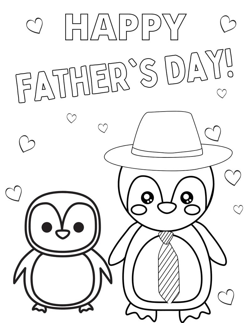 Fathers day coloring page fathers day printables