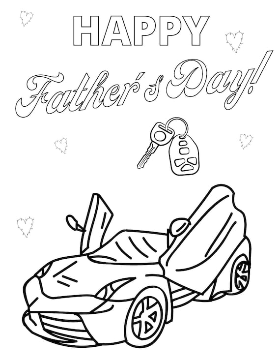 Fathers day coloring page fathers day printables