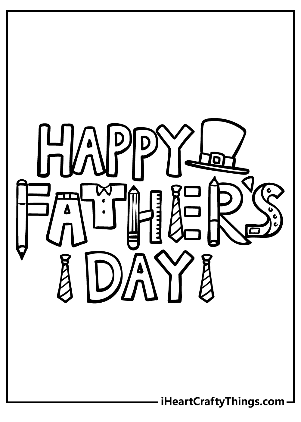 Fathers day coloring pages free printables