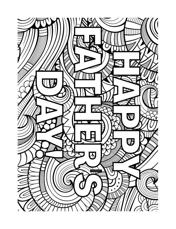 Free fathers day coloring pages