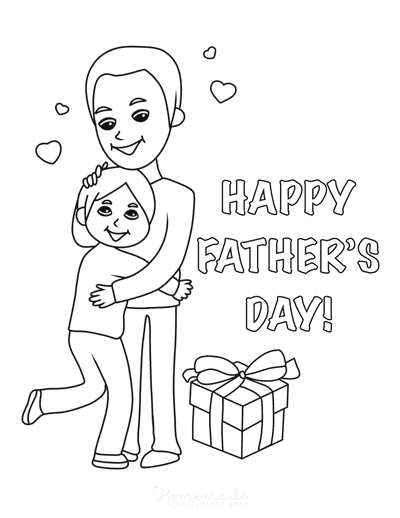 Happy fathers day coloring pages for kids