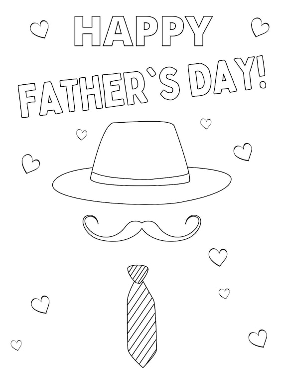 Fathers day coloring page fathers day printables fathers day sheets fathers day coloring book for kids happy fathers day coloring