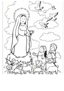 Our lady of fatima coloring by mrfitz tpt