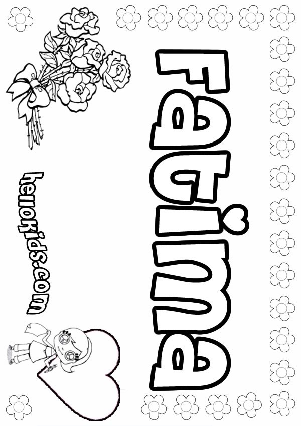 Fatima coloring pages