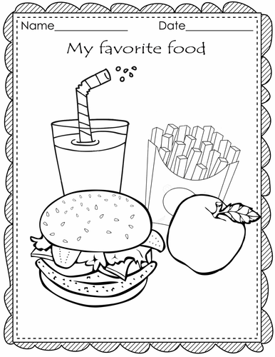 Food coloring pages