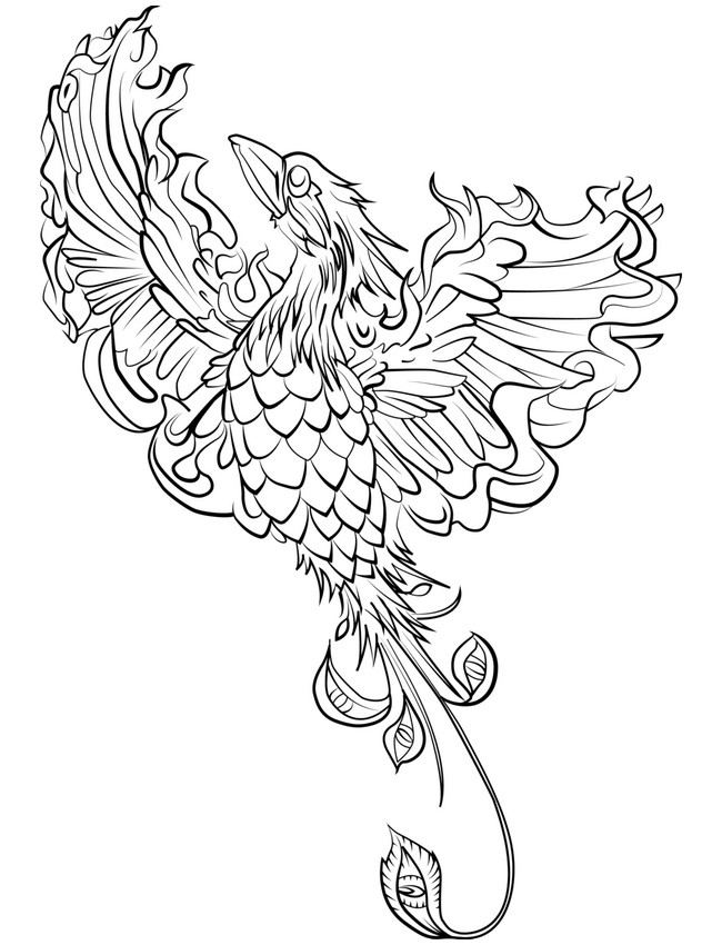 Phoenix coloring pages