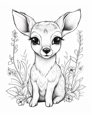 Printable deer pages